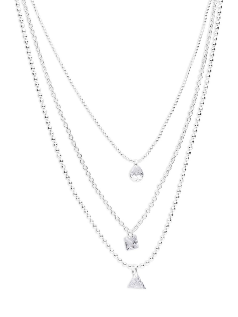 Lucky Brand Silver Delicate Layer Necklace